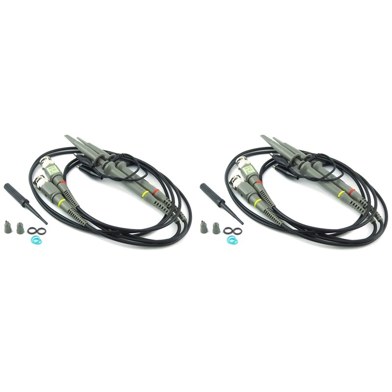 Oscilloscope Probe 100Mhz 10X - 4Pc P6100 BNC Oscilloscope Probe Kit