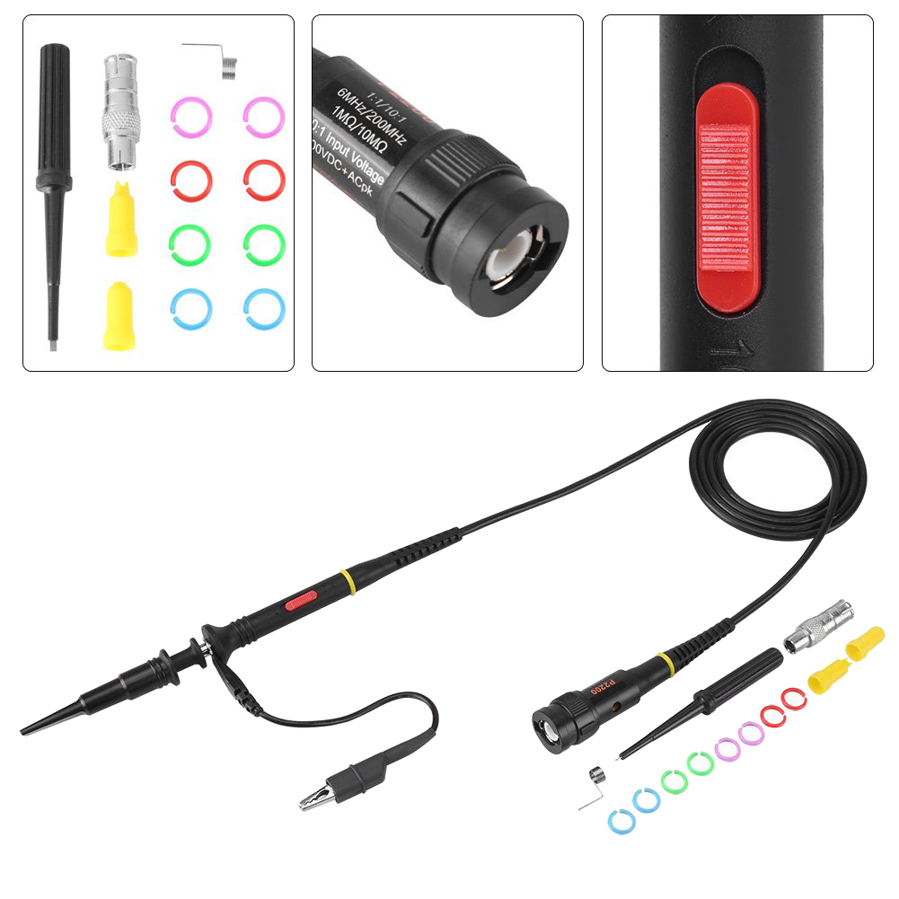 Oscilloscope Probe Kit 200Mhz - [NEWA76K!】 200Mhz Oscilloscope Probe Clip Scope