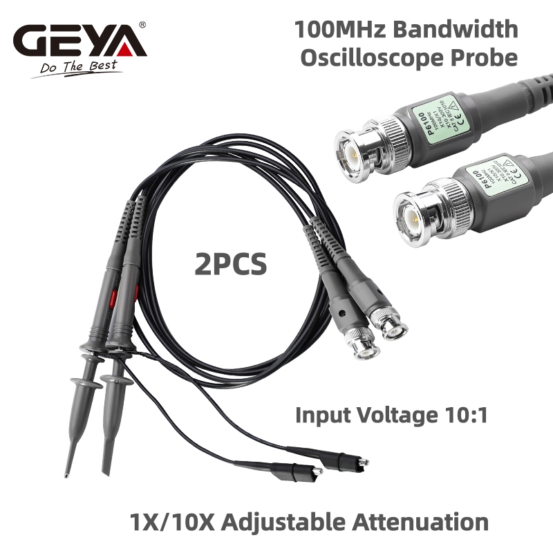 Oscilloscope Probe 100Mhz 10X - GEYA 2 Pcs 100 MHz Oscilloscope