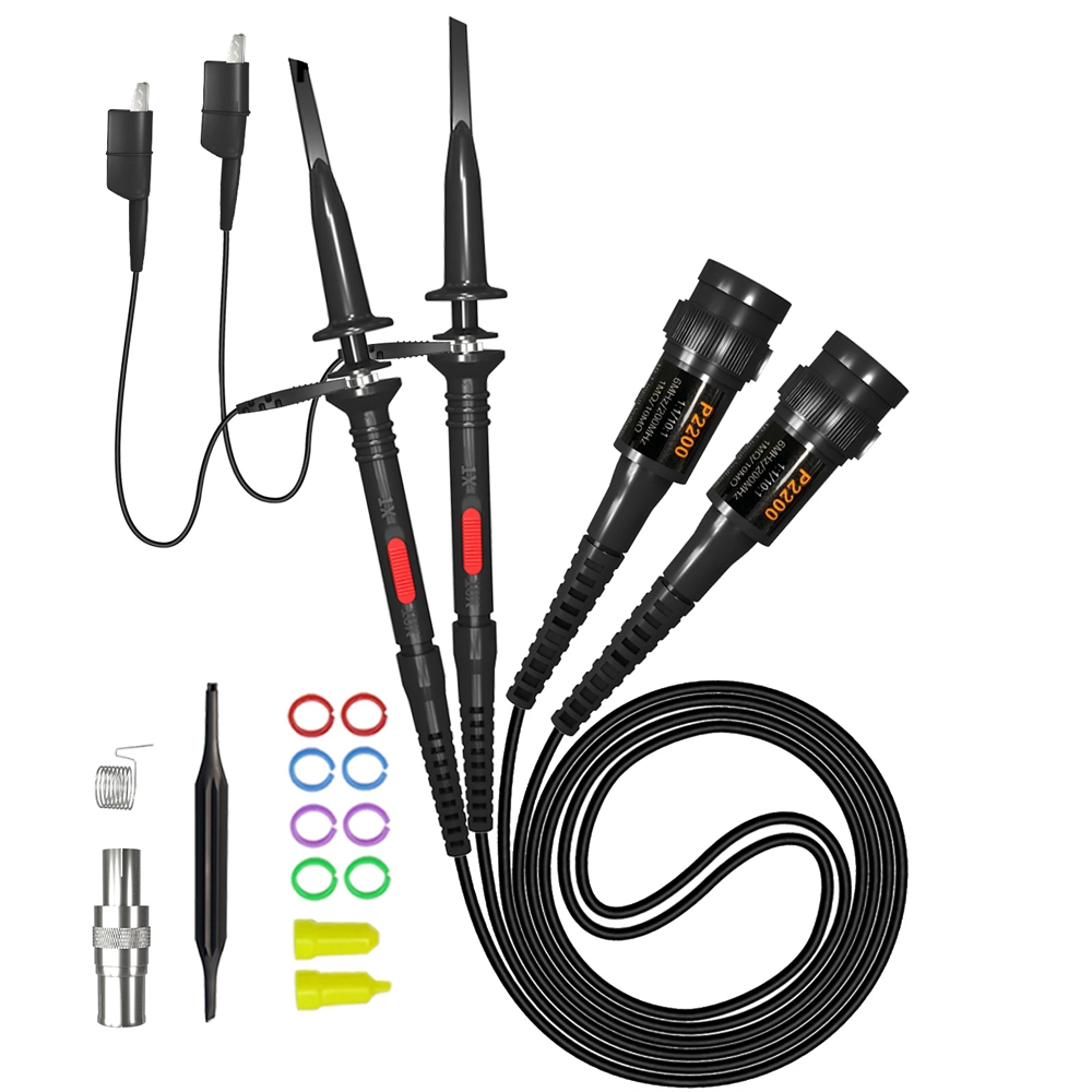 Oscilloscope Probe Kit 200Mhz - Cleqee P2060 P2100 P2200 DC 60MHz