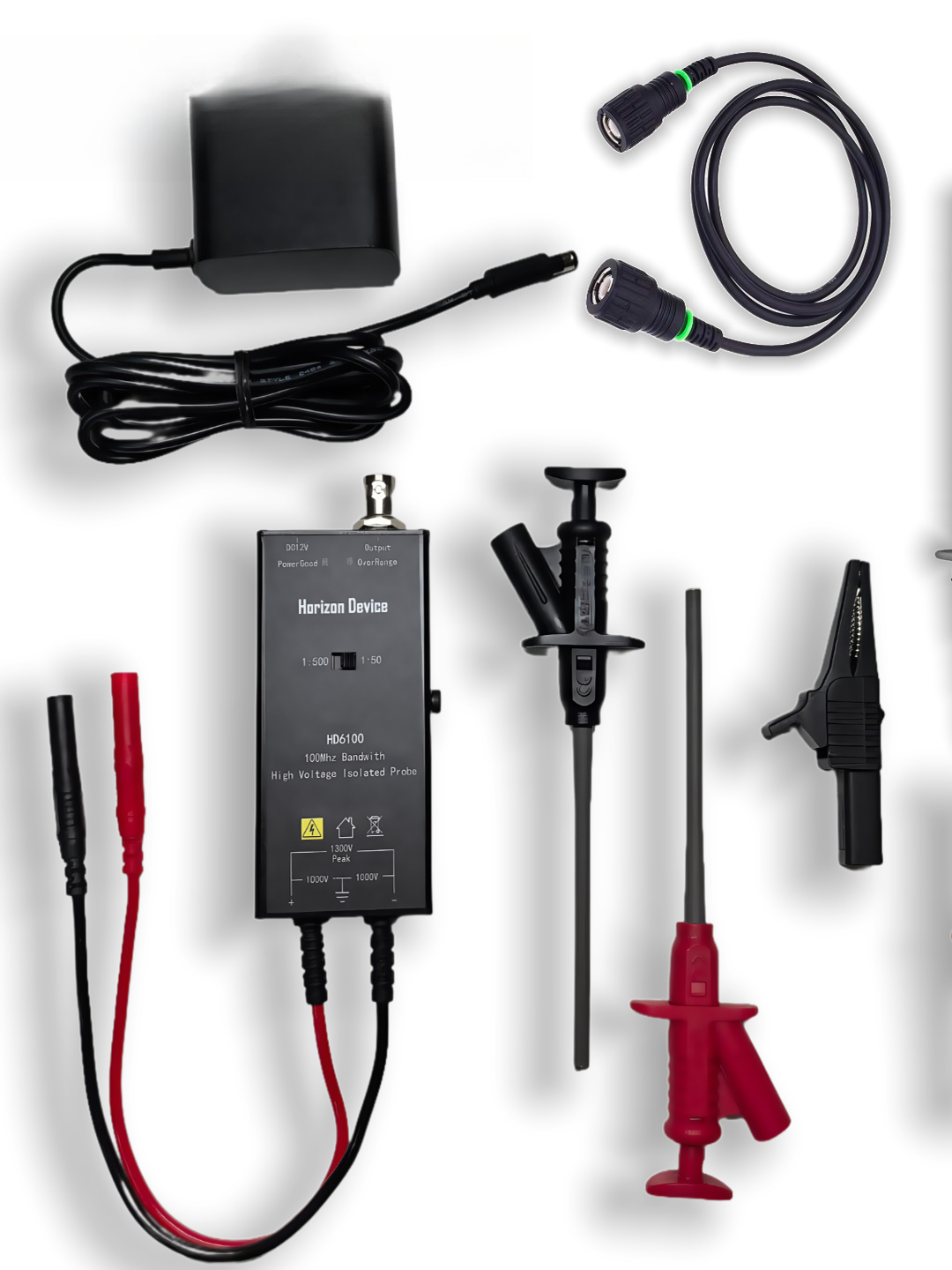 Differential Probe 100Mhz 1300V - Active Probe High Voltage Isolated Differential