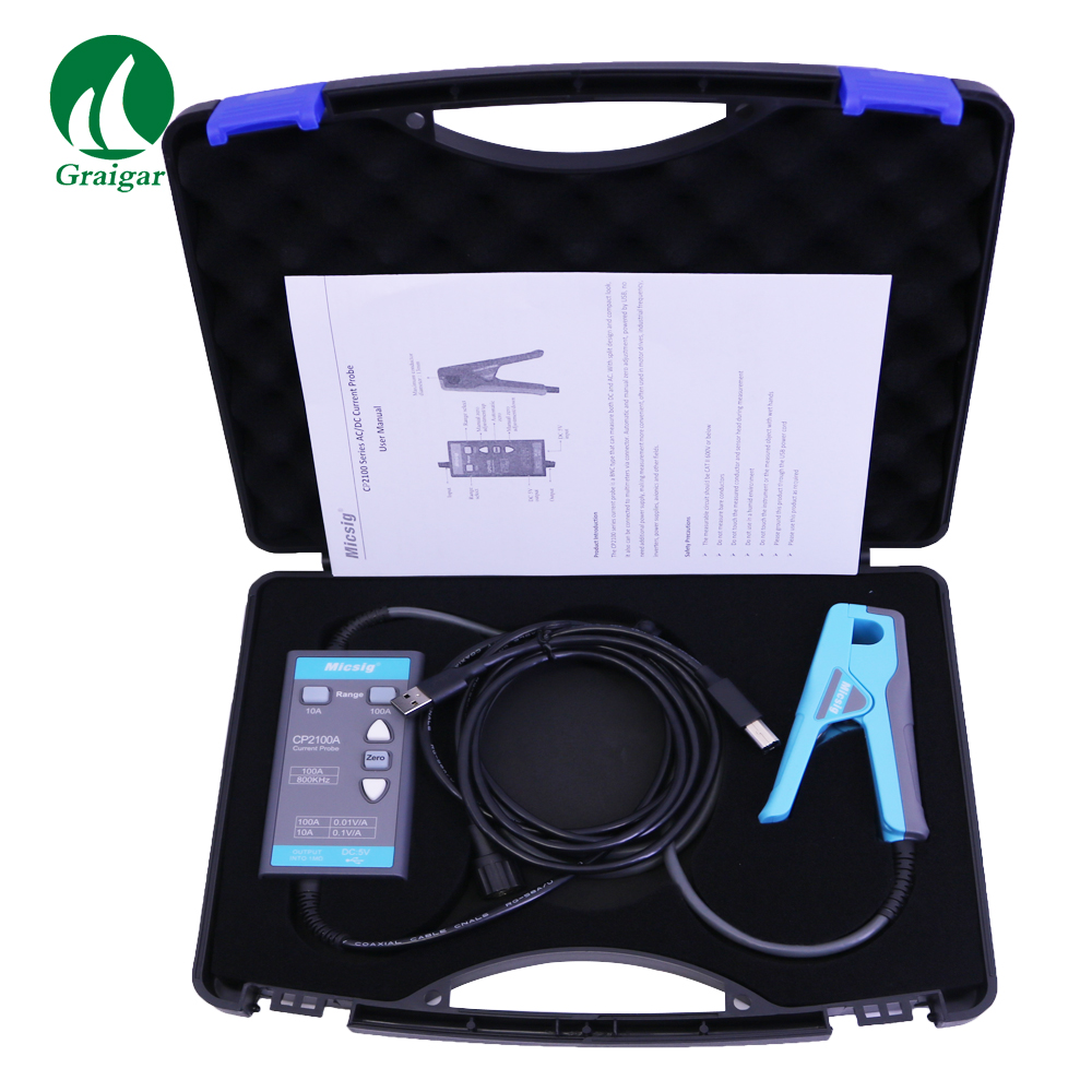 Current Probe Ac Dc 100A - Micsig CP2100A AC/DC Current Probes 2.5MHz