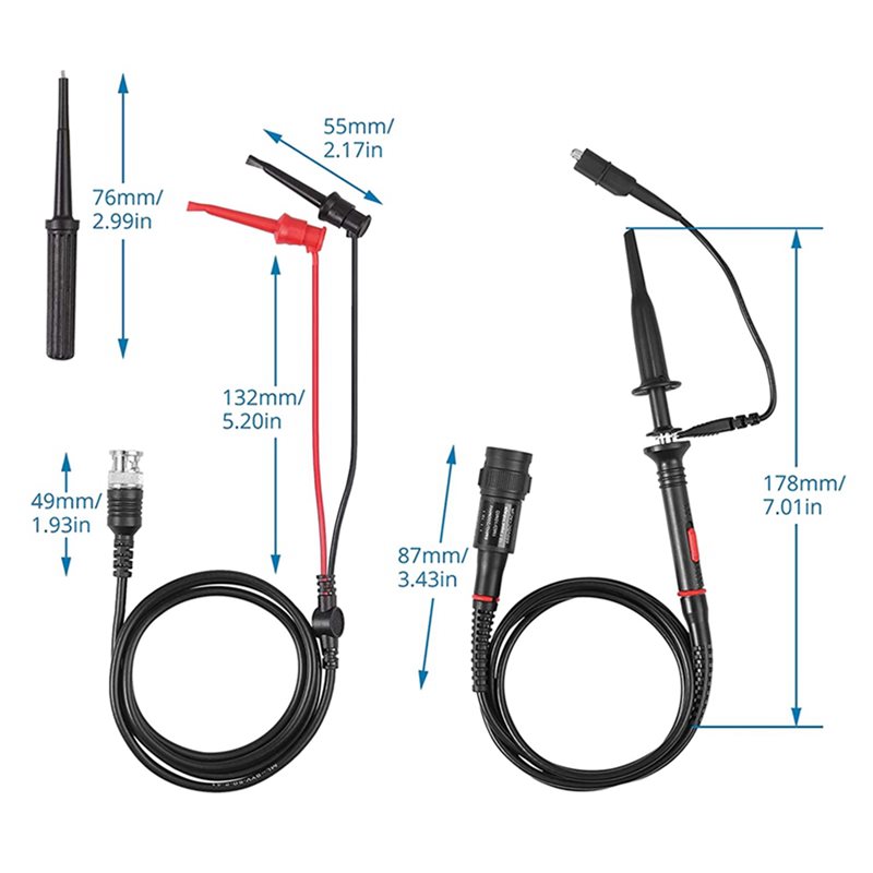 AT02-2 Set P2200 Oscilloscope  - Oscilloscope Probe Kit 200Mhz ulasan dan harga