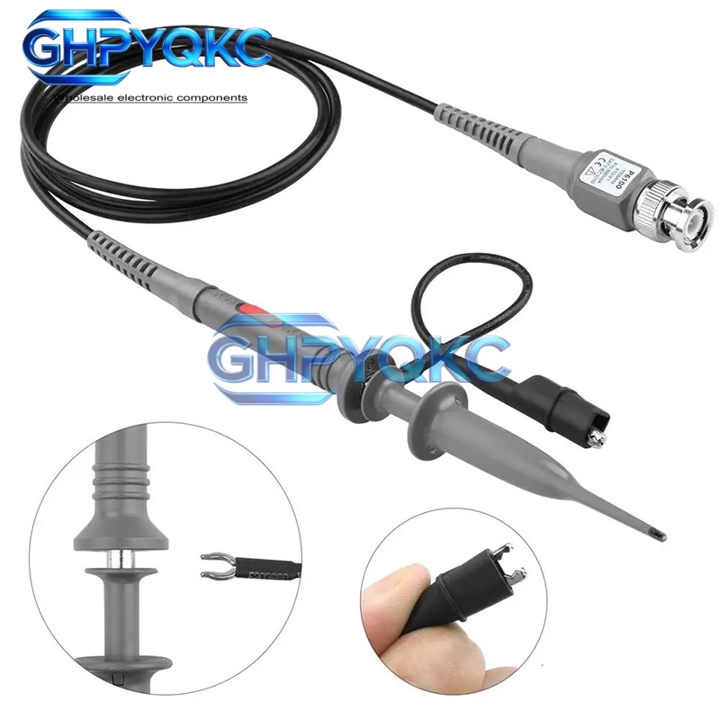 GHPYQKC 1pcs/2pcs P6100 BNC Os - Oscilloscope Probe 100Mhz 10X ulasan dan harga