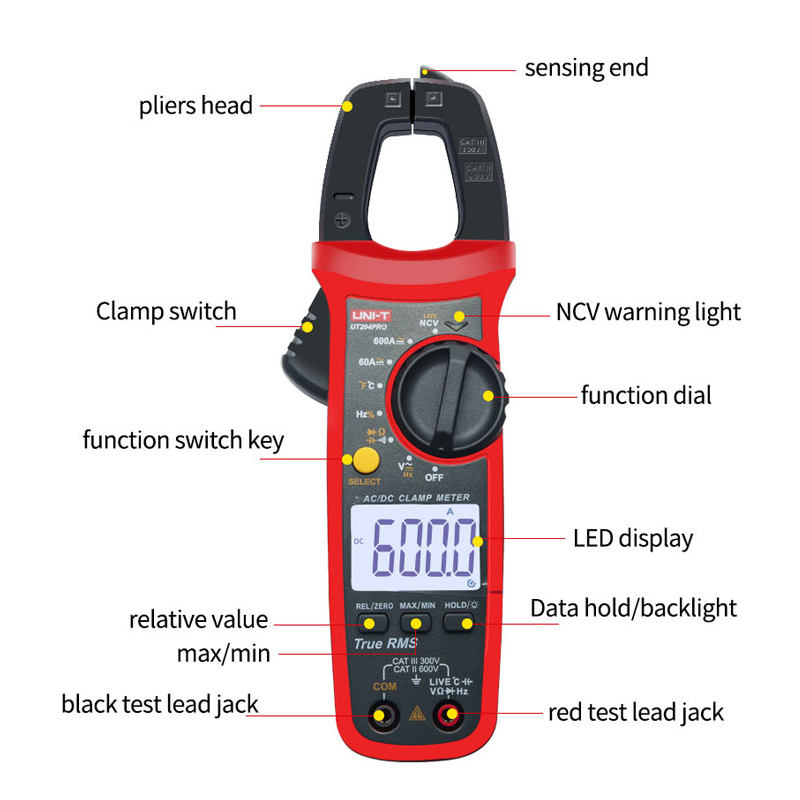 CEM True RMS Clamp Meter Flexi - Current Clamp Probe 600A ulasan dan harga