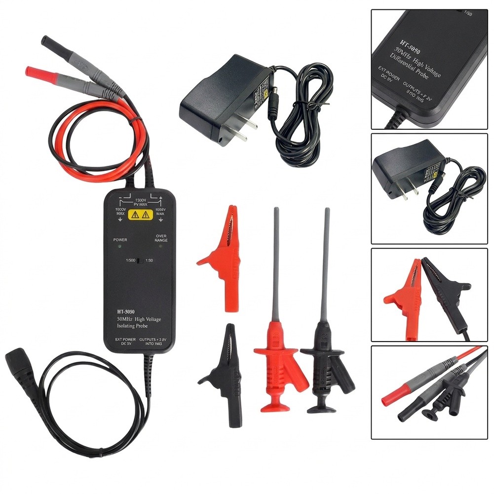 HT8050 HT8100 High Voltage Dif - Differential Probe 100Mhz 1300V ulasan dan harga