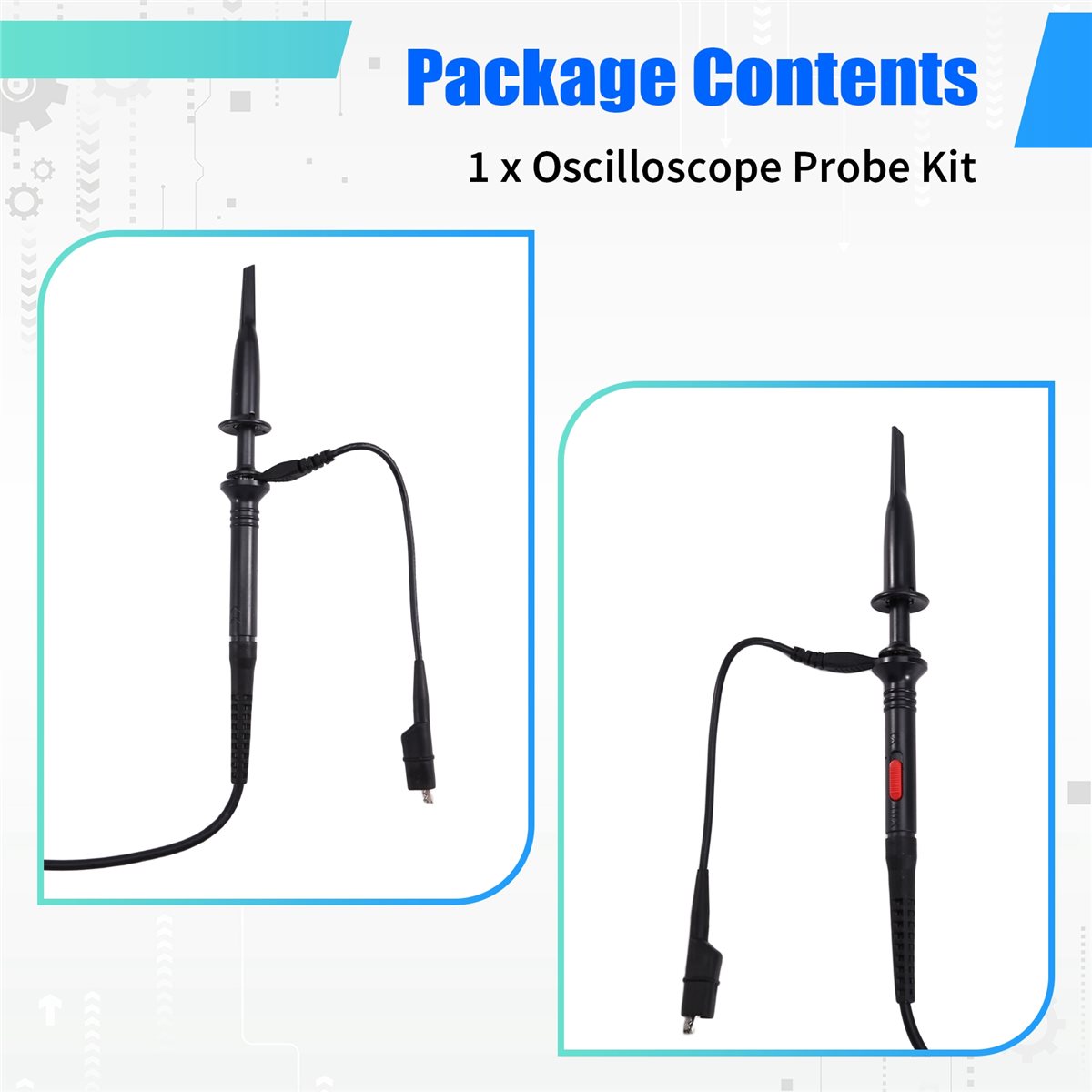 OKgood P2200 2pcs 200MHz Oscil - Oscilloscope Probe Kit 200Mhz ulasan dan harga