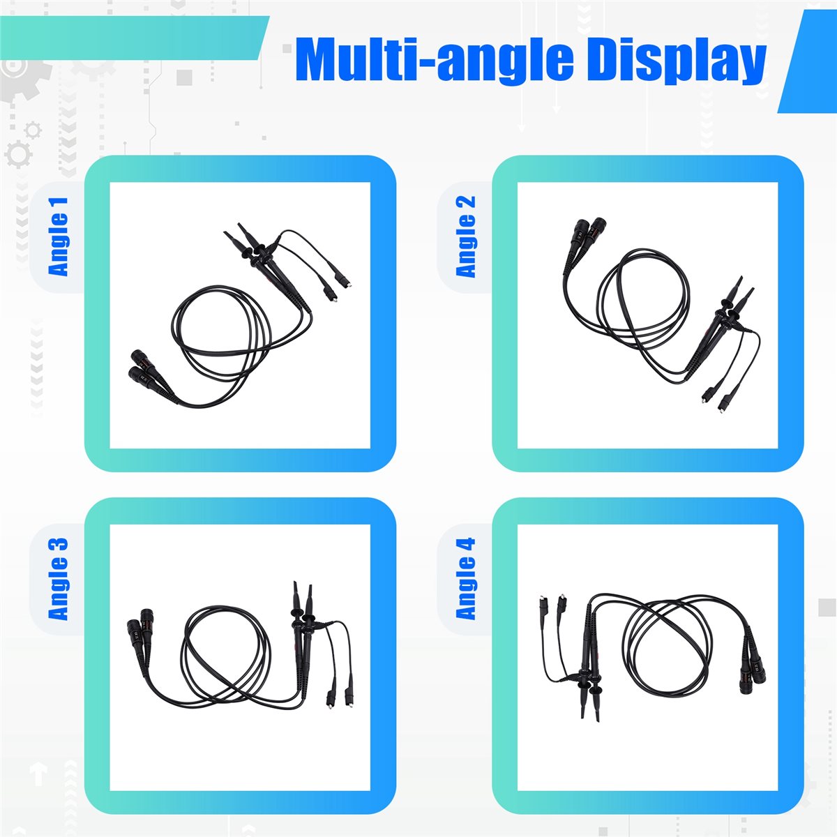 OKgood P2200 2pcs 200MHz Oscil - Oscilloscope Probe Kit 200Mhz ulasan dan harga
