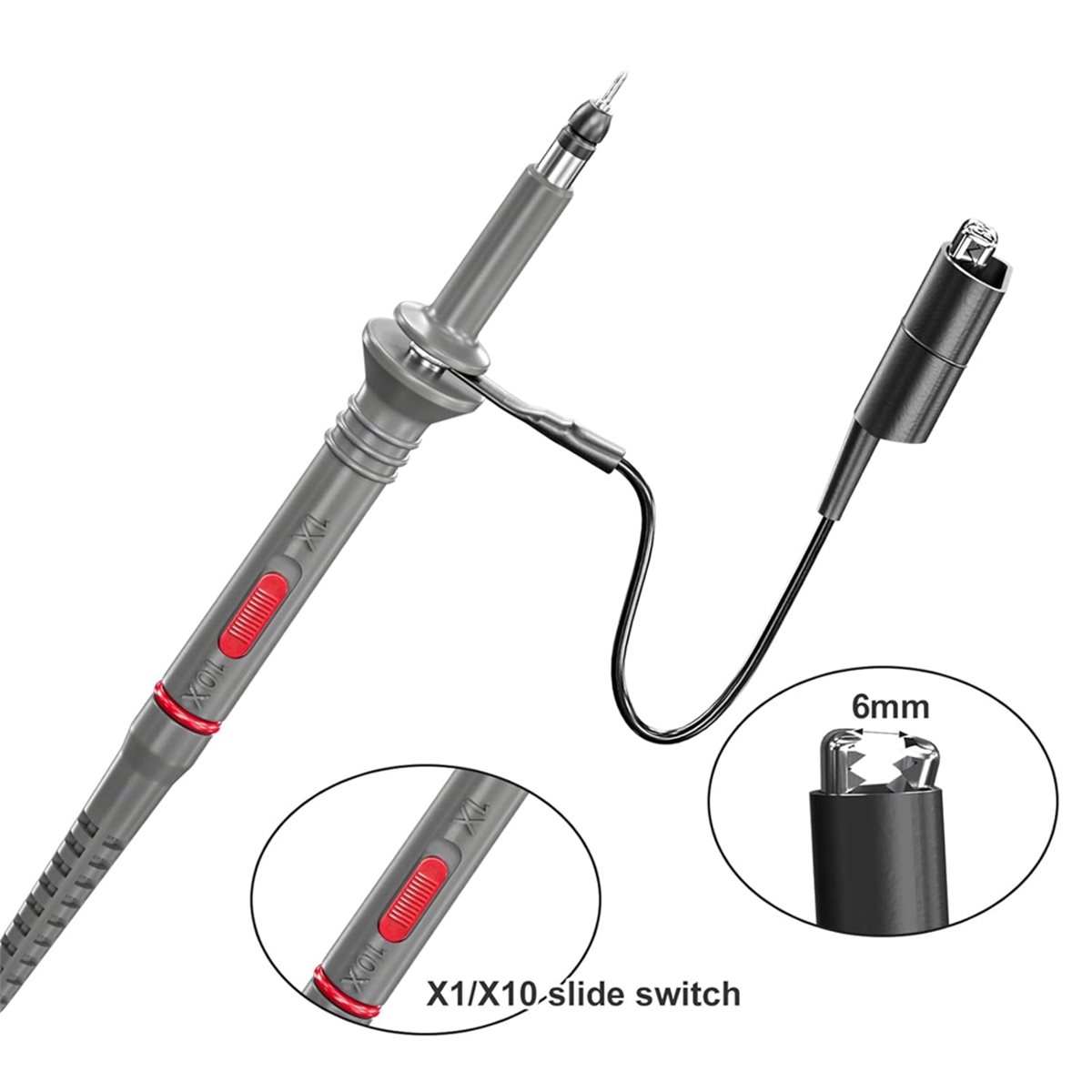 A64I P6100 Oscilloscope Probe  - Oscilloscope Probe 100Mhz 10X ulasan dan harga