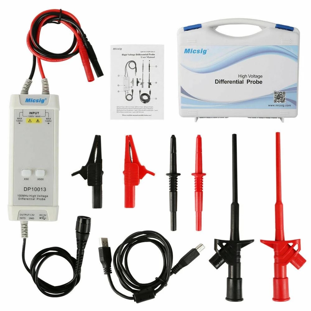 2025Micsig Oscilloscope 1300V  - Differential Probe 100Mhz 1300V ulasan dan harga