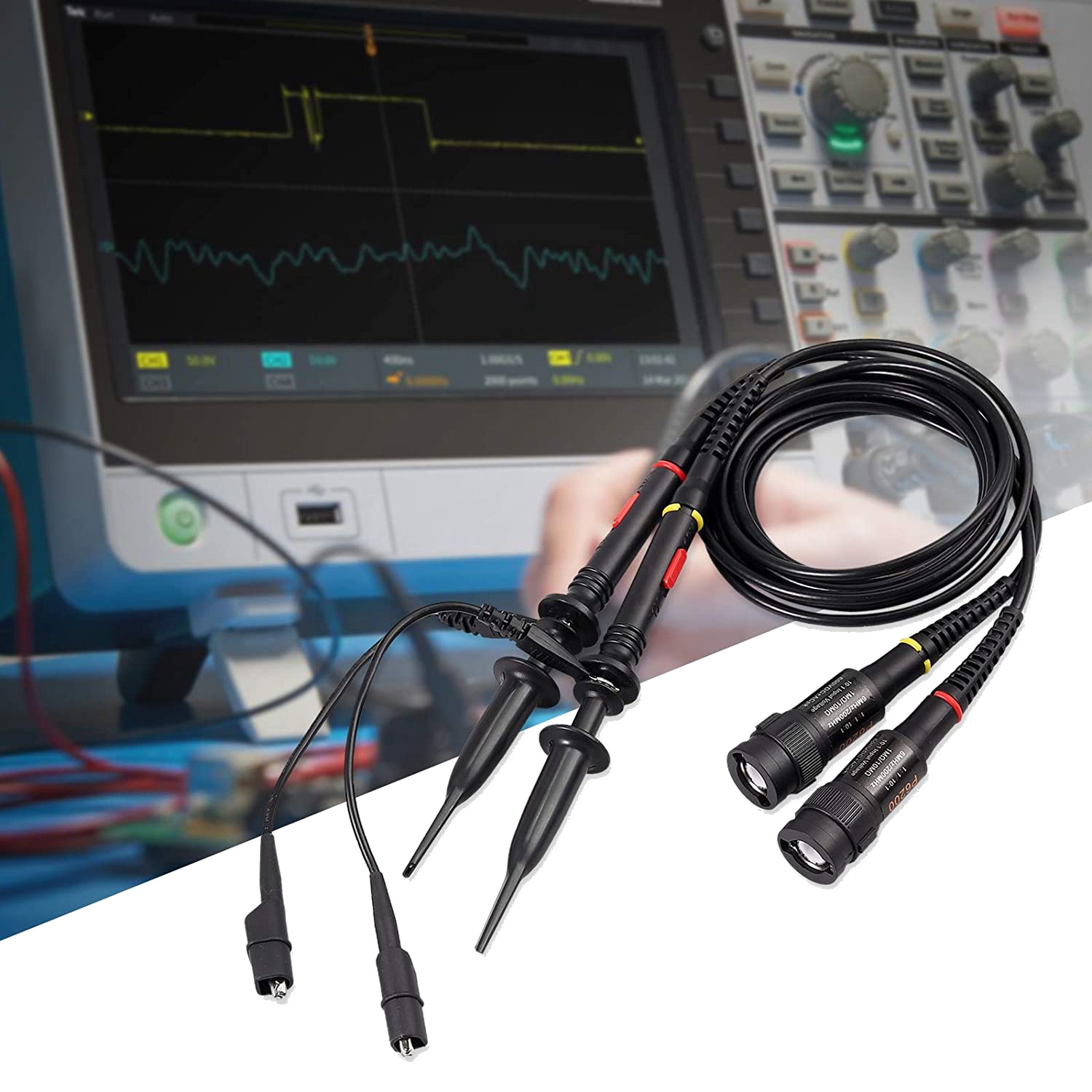 ABVC P2200 Oscilloscope Probe  - Oscilloscope Probe Kit 200Mhz ulasan dan harga