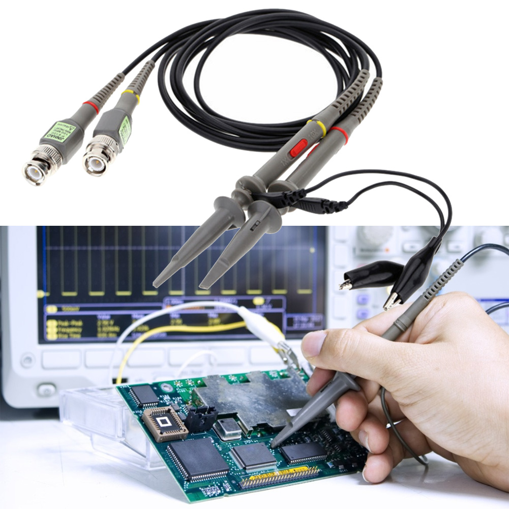 2pcs P6100 BNC Oscilloscope Pr - Oscilloscope Probe 100Mhz 10X ulasan dan harga