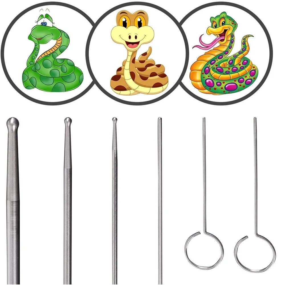 6Pcs/Set Pro Reptiles Snake Se - Probe Tip Accessory Kit ulasan dan harga