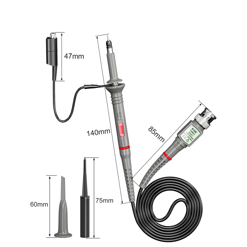 DTA6 CKT014 Universal Oscillos - Oscilloscope Probe 100Mhz 10X ulasan dan harga