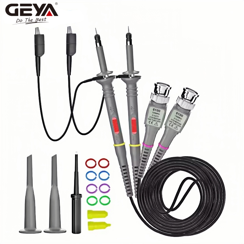 GEYA 2 Pcs 100 MHz Oscilloscop - Oscilloscope Probe 100Mhz 10X ulasan dan harga