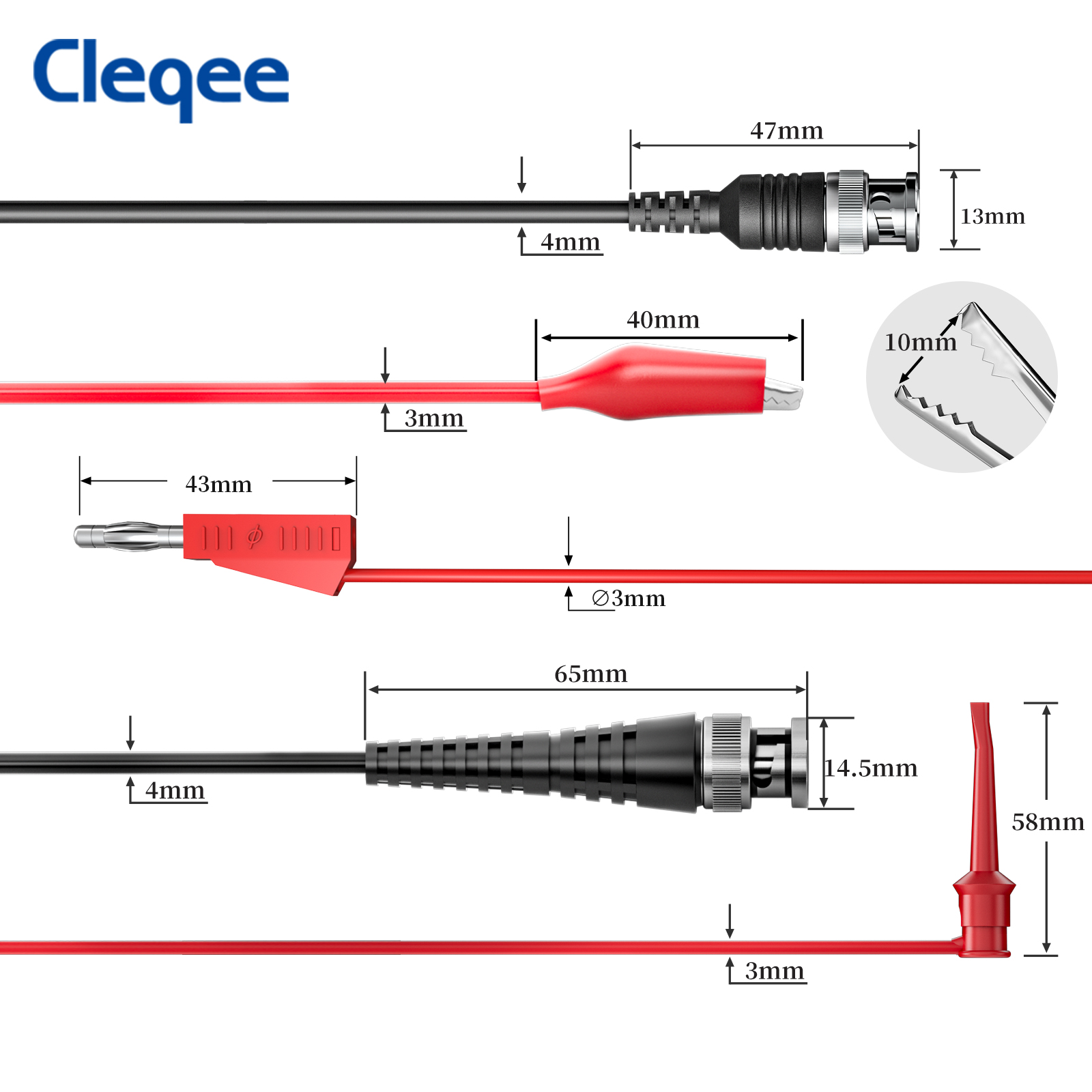 Cleqee CKT014 Universal Oscill - Oscilloscope Probe 100Mhz 10X ulasan dan harga