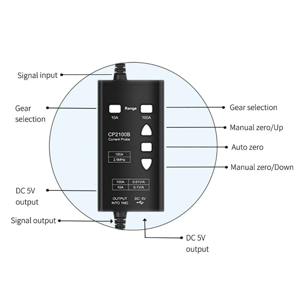 CP2100B CP2100A AC/DC Current  - Current Probe Ac Dc 100A ulasan dan harga