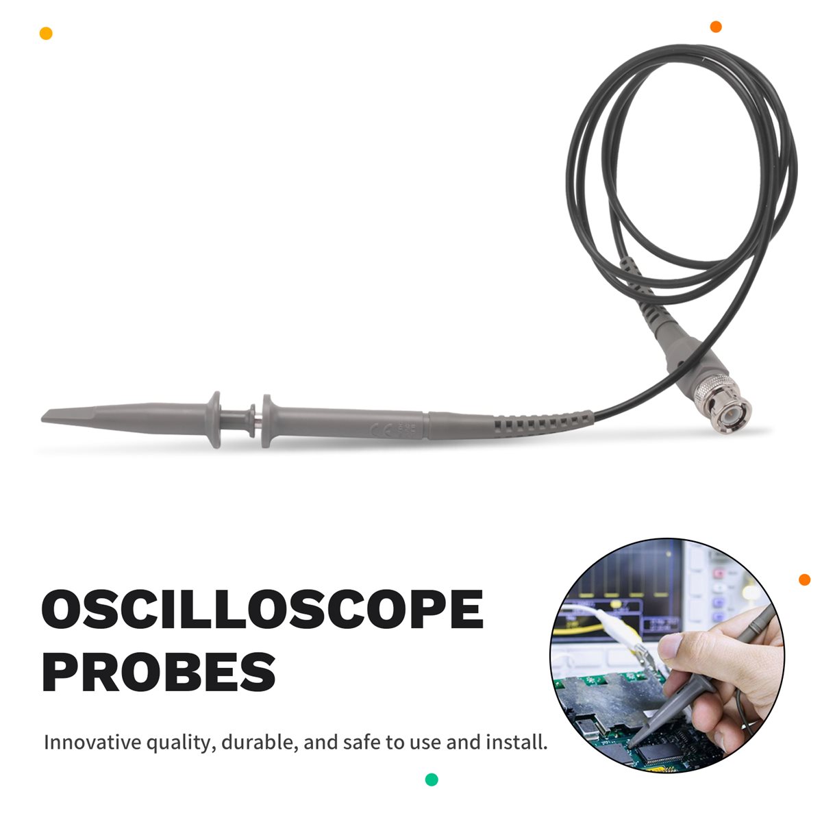 [2026 Trend]2Pc P6100 BNC Osci - Oscilloscope Probe 100Mhz 10X ulasan dan harga